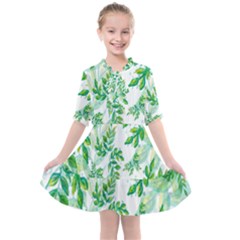 Leaves-37 Kids  All Frills Chiffon Dress by nateshop