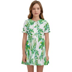 Leaves-37 Kids  Sweet Collar Dress