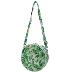 Leaves-37 Crossbody Circle Bag by nateshop