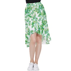 Leaves-37 Frill Hi Low Chiffon Skirt by nateshop