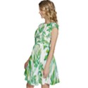 Leaves-37 Cap Sleeve High Waist Dress View2