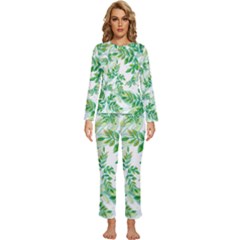 Leaves-37 Womens  Long Sleeve Lightweight Pajamas Set by nateshop