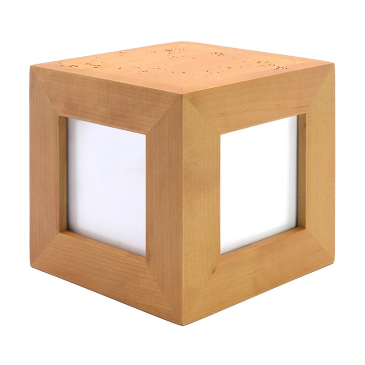 Leaves-37 Wood Photo Frame Cube