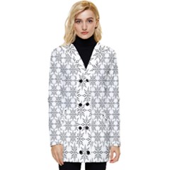 Ornamental 01 Button Up Hooded Coat  by nateshop