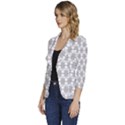 Ornamental 01 Women s One-Button 3/4 Sleeve Short Jacket View2