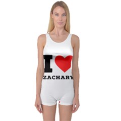 I Love Zachary One Piece Boyleg Swimsuit by ilovewhateva