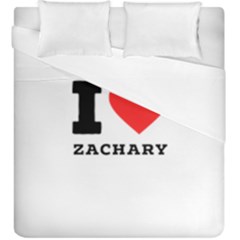 I Love Zachary Duvet Cover Double Side (king Size) by ilovewhateva