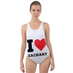 I Love Zachary Cut-out Back One Piece Swimsuit by ilovewhateva