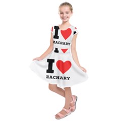 I Love Zachary Kids  Short Sleeve Dress by ilovewhateva