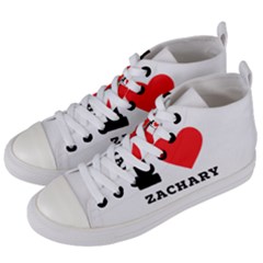 I Love Zachary Women s Mid-top Canvas Sneakers by ilovewhateva