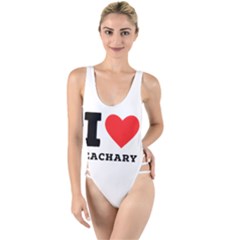 I Love Zachary High Leg Strappy Swimsuit by ilovewhateva