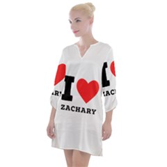 I Love Zachary Open Neck Shift Dress by ilovewhateva