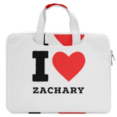 I Love Zachary Macbook Pro 13  Double Pocket Laptop Bag by ilovewhateva