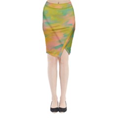 Paint-19 Midi Wrap Pencil Skirt by nateshop