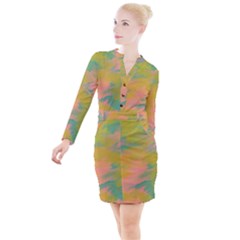 Paint-19 Button Long Sleeve Dress by nateshop