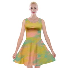 Paint-19 Velvet Skater Dress by nateshop