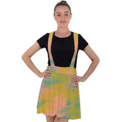 Paint-19 Velvet Suspender Skater Skirt by nateshop