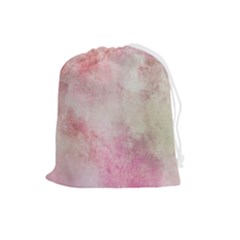 Pink-010 Drawstring Pouch (large) by nateshop