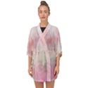 Pink-010 Half Sleeve Chiffon Kimono View1