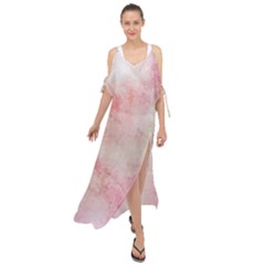 Pink-010 Maxi Chiffon Cover Up Dress by nateshop