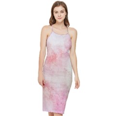 Pink-010 Bodycon Cross Back Summer Dress by nateshop