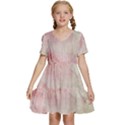 Pink-010 Kids  Short Sleeve Tiered Mini Dress View1