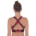 Red-011 Cross Back Sports Bra View2