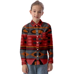 Red-011 Kids  Long Sleeve Shirt by nateshop