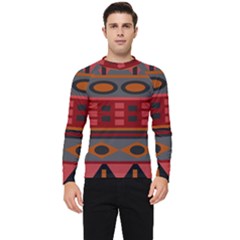 Red-011 Men s Long Sleeve Rash Guard by nateshop