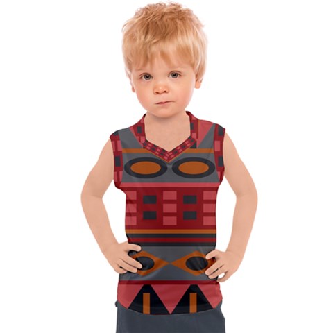 Red-011 Kids  Sport Tank Top by nateshop