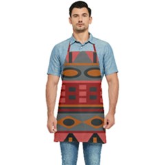 Red-011 Kitchen Apron by nateshop