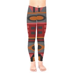 Red-011 Kids  Classic Winter Leggings by nateshop