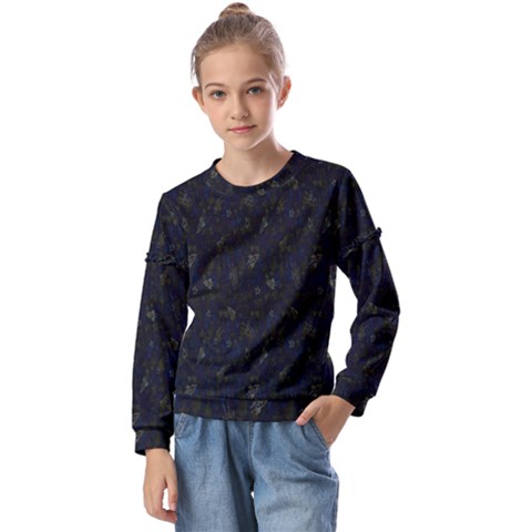 Rocket-012 Kids  Long Sleeve Tee With Frill  by nateshop