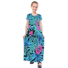 Sheets-34 Kids  Short Sleeve Maxi Dress by nateshop