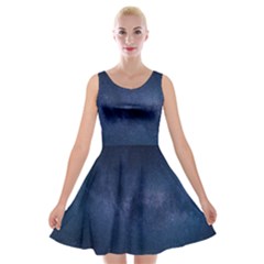 Space-01 Velvet Skater Dress by nateshop