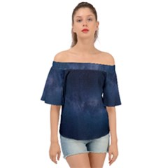 Space-01 Off Shoulder Short Sleeve Top by nateshop