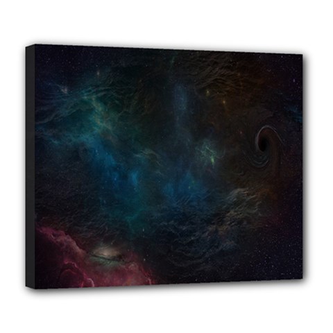 Space-02 Deluxe Canvas 24  X 20  (stretched) by nateshop