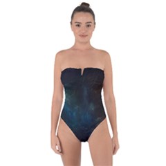 Space-02 Tie Back One Piece Swimsuit by nateshop