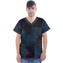 Space-02 Men s V-Neck Scrub Top View1