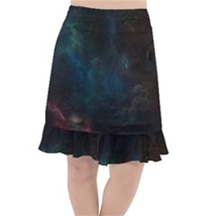 Space-02 Fishtail Chiffon Skirt by nateshop