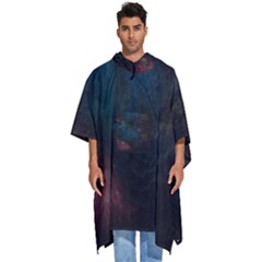 Space-02 Men s Hooded Rain Ponchos