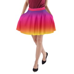 Spectrum A-line Pocket Skirt by nateshop