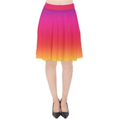 Spectrum Velvet High Waist Skirt by nateshop