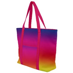 Spectrum Zip Up Canvas Bag by nateshop