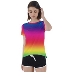 Spectrum Short Sleeve Open Back Tee