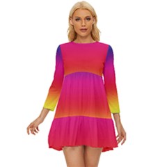 Spectrum Long Sleeve Babydoll Dress by nateshop