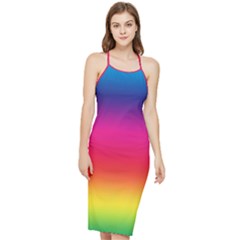 Spectrum Bodycon Cross Back Summer Dress by nateshop