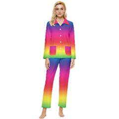 Spectrum Womens  Long Sleeve Velvet Pocket Pajamas Set