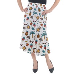 Summer Midi Mermaid Skirt by nateshop