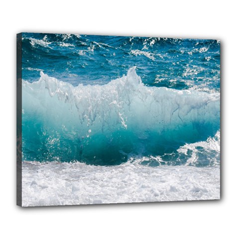 Waves Canvas 20  X 16  (stretched) by nateshop